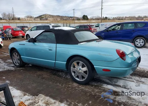 2002 Ford Thunderbird из США, поврежденный, VIN 1FAHP60A82Y123596